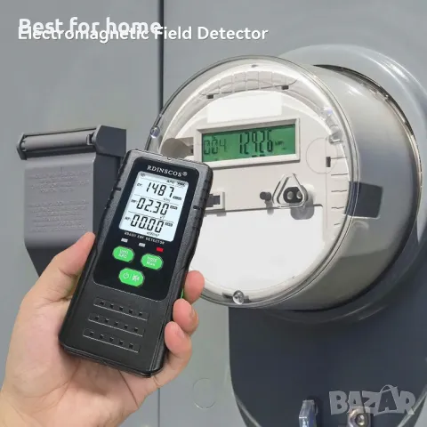 RDINSCOS EMF Акумулаторен цифров детектор на електромагнитно поле, снимка 4 - Други инструменти - 50362973