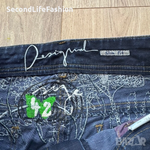 Desigual дамски сини дънки размер 42 , снимка 4 - Дънки - 53867994