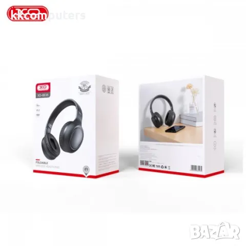 Слушалки големи XO BE35 Bluetooth, Черни, снимка 2 - Bluetooth слушалки - 50285495