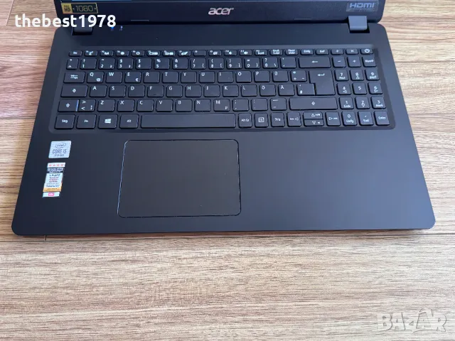 15.6 Acer`Core i5-10210U/16GB DDR4/256GB NVMe/Full HD/Бат 8ч, снимка 4 - Лаптопи за работа - 47412068