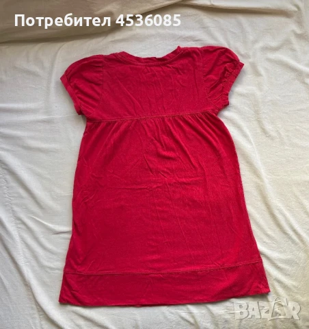 La Redoute creation-Червена детска рокля с къс ръкав и два джоба от пред, снимка 2 - Детски рокли и поли - 51172320