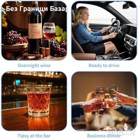 Нов Професионален дрегер с двоен сензор LCD дисплей 30 мундщука кола алкохол, снимка 5 - Друга електроника - 53888192