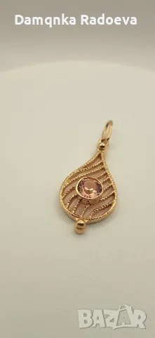 СССР златна висулка 14 карата , снимка 3 - Колиета, медальони, синджири - 49847994