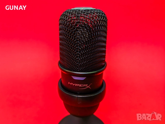 HyperX SoloCast USB Микрофон за Гейминг, Стрийм, Подкаст, PC, PS4, PS5 Като нов, снимка 5 - Микрофони - 54056059