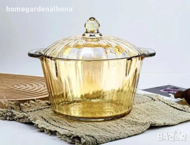 Home&Garden Albena – Изискана стъклена бонбониера 1.5л