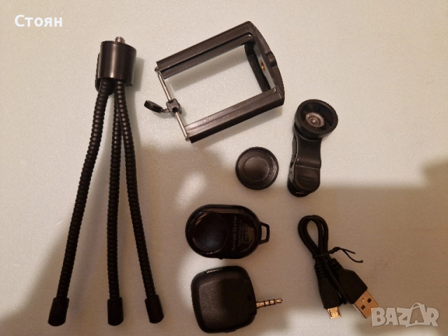 Комплект за снимане за телефон снимки блутут управление стойка селфи, снимка 2 - Други игри - 44736513