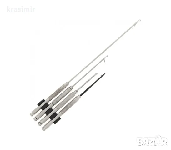 Комплект игли NGT 4pc Stainless Baiting Tool Set, снимка 1 - Такъми - 49046860