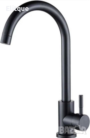 Кухненски въртящ се черен смесител, снимка 2 - Други стоки за дома - 52854062