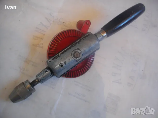 Made in ENGLAND - Qualcast Clipper Bouble Pinion 305мм АНГЛИЙСКИ РЪЧЕН МАТКАП МИНИ ДРЕЛКА БОРМАШИНА , снимка 6 - Други инструменти - 48299832