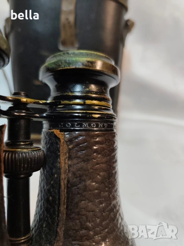 Рядък бинокъл (периода на Първата световна война)  Colmont Paris Jumelle Nationale, снимка 5 - Антикварни и старинни предмети - 54112419