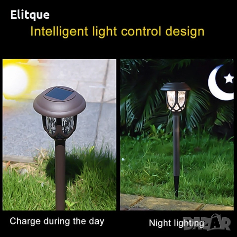 Соларна лампа за градина "уникален дизайн и визия" модел 2024 - 1 бр, снимка 3 - Други стоки за дома - 52869543