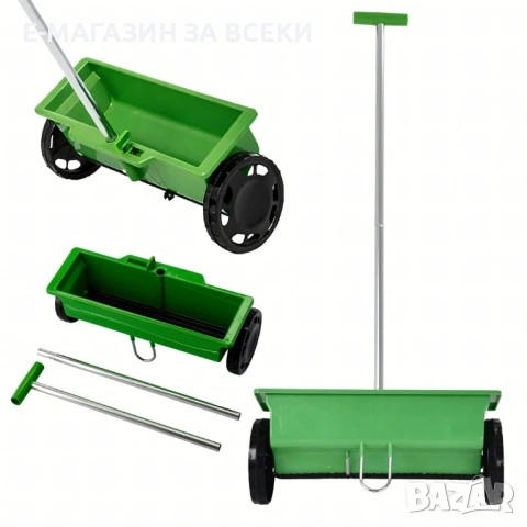 Ръчна градинска сеялка с колела капацитет 6 литра, снимка 6 - Селскостопанска техника - 53937227