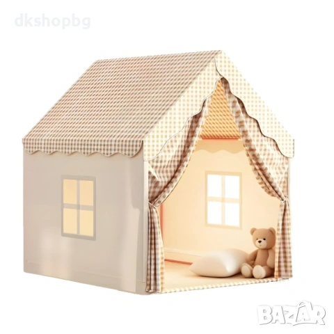 4773 Палатка за игра „Бежово каре“ (120x105x128 см), снимка 2 - Други - 54151227