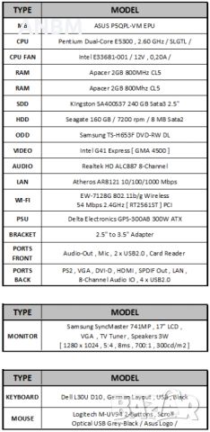 Компютър Asus с монитор Samsung, снимка 2 - Работни компютри - 46727657