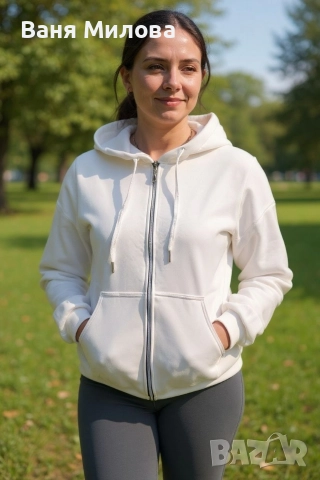 Суичър до 3хл ватиран , снимка 3 - Суичъри - 52682379