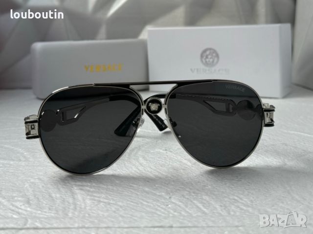 Versace мъжки слънчеви очила авиатор унисекс дамски, снимка 9 - Слънчеви и диоптрични очила - 45608187