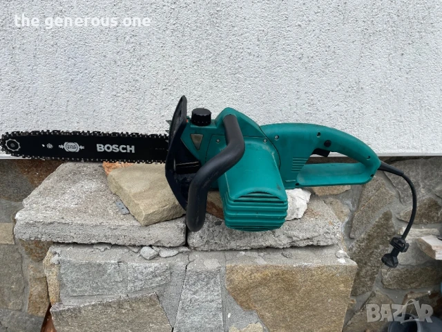 Резачка верижен трион BOSH Made in Germany 1900W 8,8A шина 35см., снимка 6 - Градинска техника - 50477010