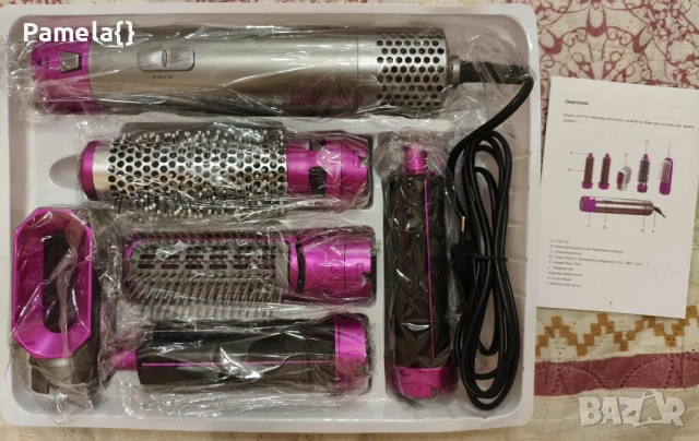 Сешоар, преса за изправяне и маша за коса 5 в 1, снимка 2 - Маши за коса - 52433024