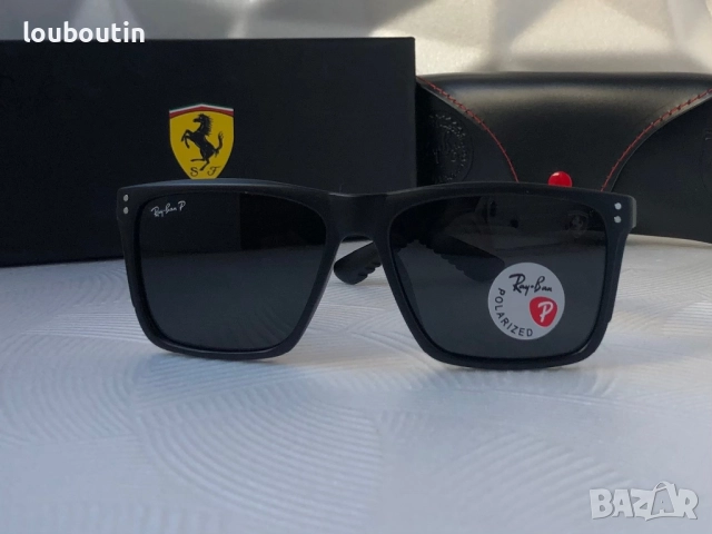 Ray Ban Ferrari класически мъжки слънчеви очила с поляризация, снимка 9 - Слънчеви и диоптрични очила - 52916146
