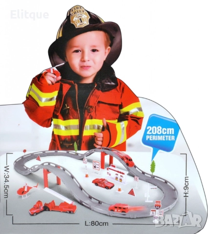 Състезателен пожарникарски комплект Firefighting Track – 31 части, снимка 3 - Други - 52787198