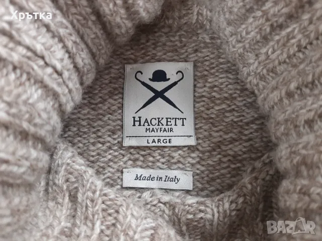 Hackett Mayfair - Оригинален мъжки пуловер размер L, снимка 5 - Пуловери - 48119829