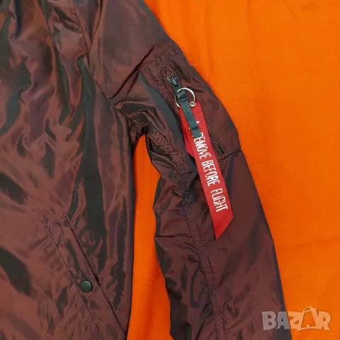 ALPHA INDUSTRIES леко бомбър яке , унисекс модел - размер S-M , снимка 6 - Якета - 47412163