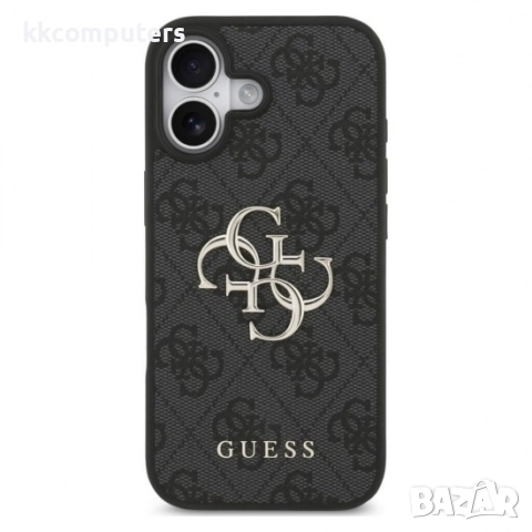 Оригинален кейс Guess Big 4G Logo Classic, За iPhone 17 (6.3), Черен и Протектор, снимка 2 - Калъфи, кейсове - 51795203