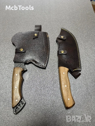 Сатър ловджийски с кожен калъф, снимка 8 - Ножове - 51997693