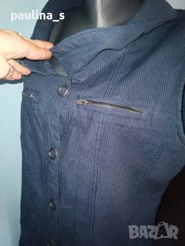 Два различни броя / Дънков елек тип риза и елек тип туника / голям размер , снимка 14 - Елеци - 29468958