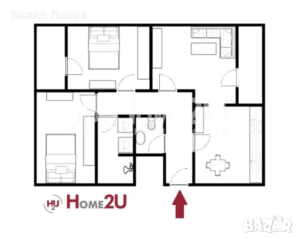 Тристаен апартамент! Асеновград! Подготвен за ремонт!, снимка 13 - Апартаменти - 53231328