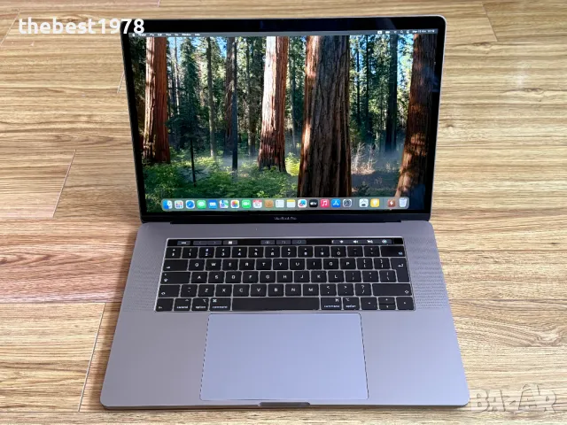 MacBook Pro 15 2018`Core i7-8750H/16GB RAM/256GB SSD/AMD PRO 555X-4GB, снимка 2 - Лаптопи за работа - 49430945