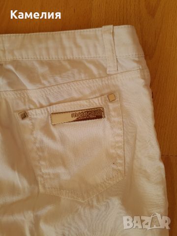 Бял панталон Roberto Cavalli, S-размер , снимка 3 - Панталони - 45129152