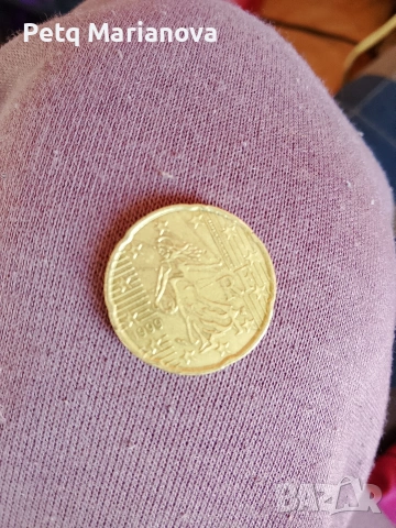 френска монета от северно злато 1999