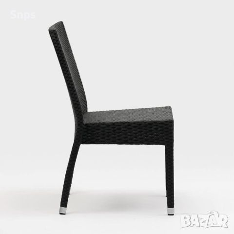 Плетени столове за закрито и открито 860X500X600 мм цвят въглед, снимка 8 - Столове - 45449952