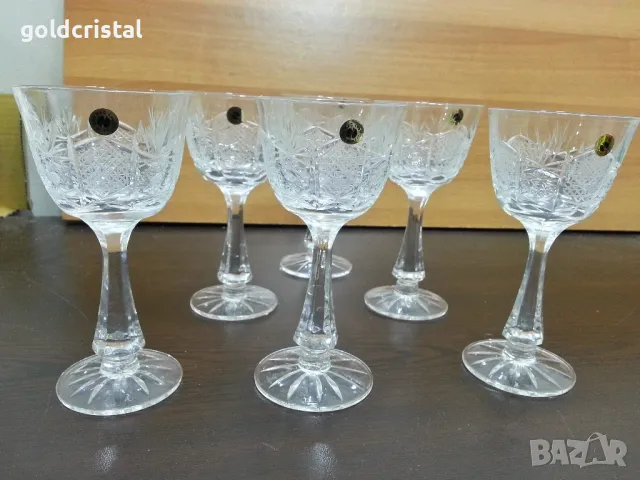 кристални чаши за безалкохолно Зорница лукс , снимка 13 - Антикварни и старинни предмети - 49611959