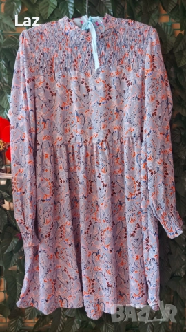 дизайнерска дамска рокля с дълъг ръкав