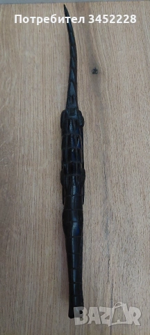 дърворезба масив за ценители 40см отлична , снимка 4 - Декорация за дома - 53056383