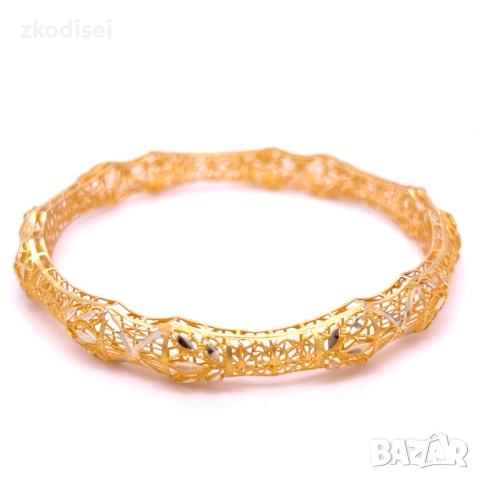 Златна дамска гривна 8,75гр.14кр. проба:585 модел:34363-1, снимка 2 - Гривни - 51753494