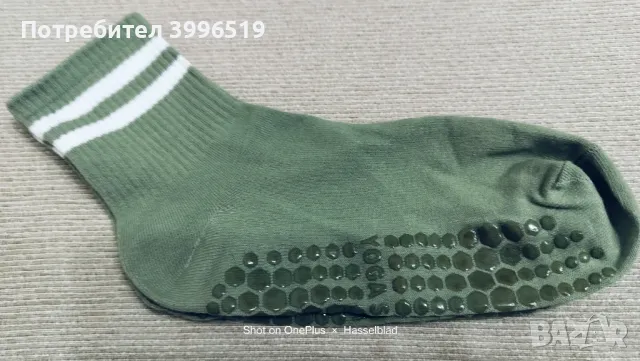 Противохлъзгащи чорапи за йога, пилатес, танци , снимка 8 - Дамски чорапи - 50345949