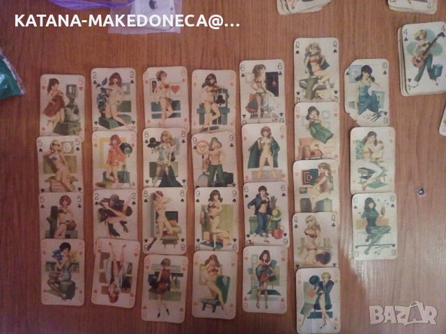 Рятки карти със голи жени .1960 .1970.година колекционерски карти, снимка 2 - Антикварни и старинни предмети - 45561731