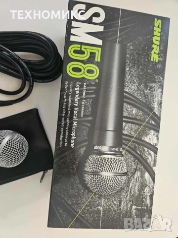 Динамичен микрофон Shure SM58 FS, кардиоиден, 50 Hz - 15 kHz, снимка 3 - Друга електроника - 51896486
