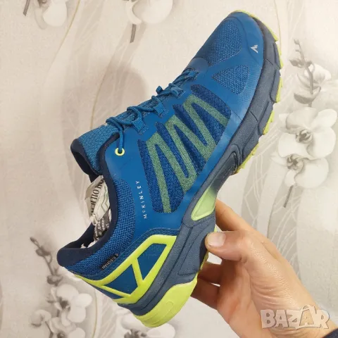 туристически обувки  MCKINLEY KANSAS II AQB BLUE PETROL/GREEN LIME  номер 45, снимка 13 - Маратонки - 42346631