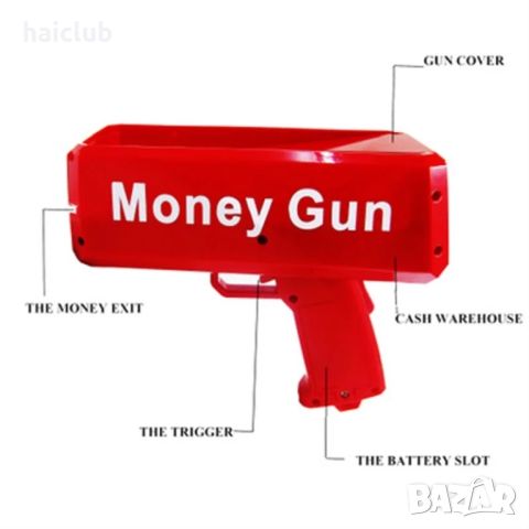 Пистолет за пари/Money gun/Парти пистолет за пари, снимка 9 - Други игри - 45605462