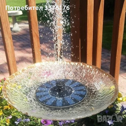 Соларен фонтан , снимка 2 - Градински мебели, декорация  - 50453288