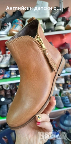 Английски детски боти естествена кожа-NEXT 
