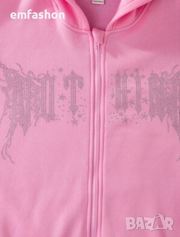 Детски суичър бял/розов 134 см./9г., снимка 5 - Детски анцузи и суичери - 51988826