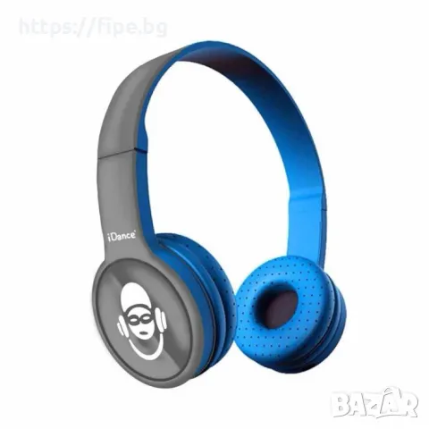 Детски Bluetooth слушалки, сини, снимка 1 - Музикални играчки - 46895261