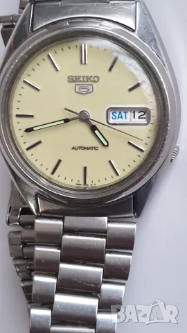 Оригинален ръчен часовник SEIKO 5 със светещ цифербл, снимка 6 - Антикварни и старинни предмети - 47645938