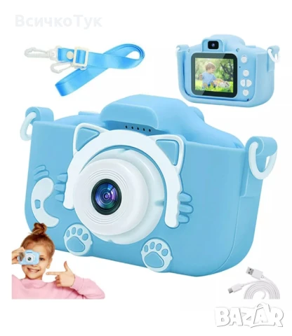 ✨Детски фотоапарат - СИН / РОЗОВ  