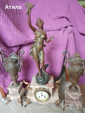 часовник каминен настолен 69/57 см